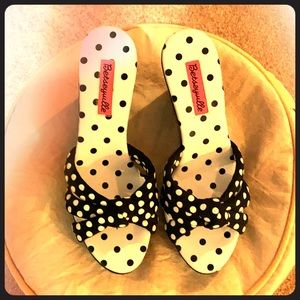 Betsey Johnson polka dot wedge